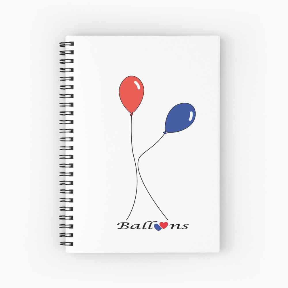 Notepad Balloons in love